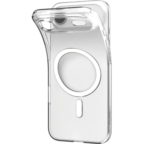 Puro 0.3 MAG Ultra-Slim TPU Case Compatible with MagSafe for iPhone 17 Air - Transparent - (PUIPC176603MAGTRGRS)