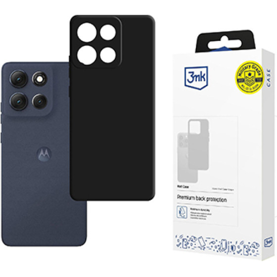 3mk - Matt Case Pro - Motorola Moto G86 - Black