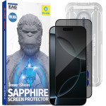 Blueo - Premium Sapphire Non Breaking / Scratching 9H Glass - iPhone 16 Pro / iPhone 17 / iPhone 17 Pro - Privacy