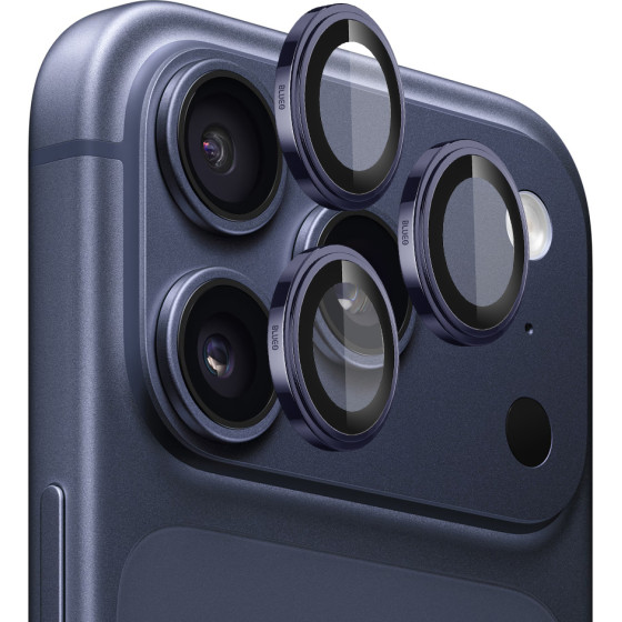 Blueo - Sapphire Crystal Original Lens Glass - iPhone 17 Pro / iPhone 17 Pro Max - Dark Blue
