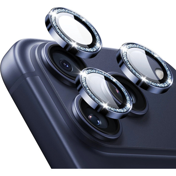 ESR - Armorite Camera Lens Protectors - iPhone 14 Pro/Pro Max/15 Pro/Pro Max/16 Pro/Pro Max/17 Pro/Pro Max - Blue Shimmer