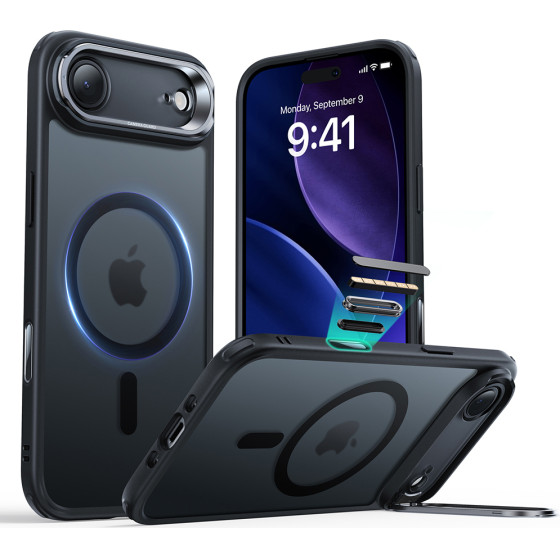 ESR - Classic Hybrid HaloLock Kickstand - iPhone 17 Air - Frosted Black
