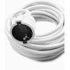 LAMTECH EXTENSION CORD WITH CHILDREN PROTECTION 10M WHITE OEM - (LAM980312)
