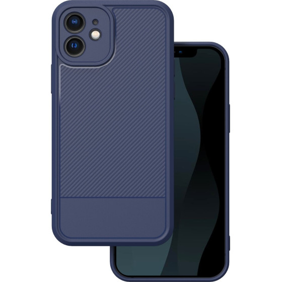 TFO Simple Carbon case for iPhone 12 6,1'' blue