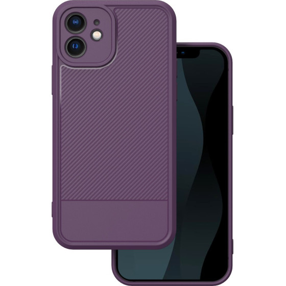 TFO Simple Carbon case for iPhone 12 6,1'' purple