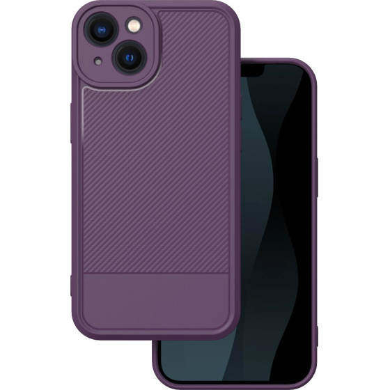 TFO Simple Carbon case for iPhone 13 6,1'' purple