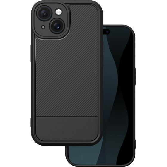 TFO Simple Carbon case for iPhone 15 6,1'' black