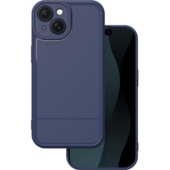 TFO Simple Carbon case for iPhone 15 6,1'' blue