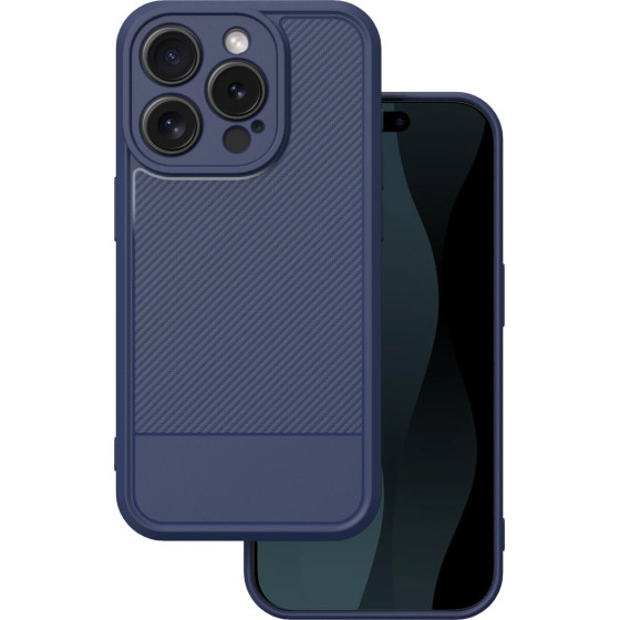 TFO Simple Carbon case for iPhone 15 Pro 6,1'' blue