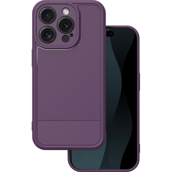 TFO Simple Carbon case for iPhone 15 Pro 6,1'' purple