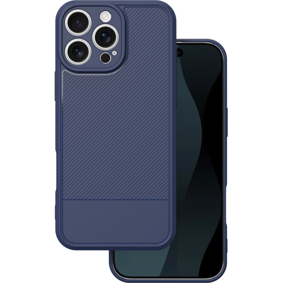 TFO Simple Carbon case for iPhone 16 Pro Max 6,9'' blue