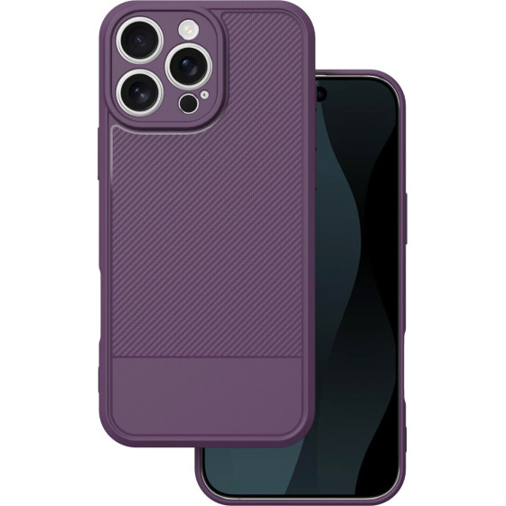 TFO Simple Carbon case for iPhone 16 Pro Max 6,9'' purple