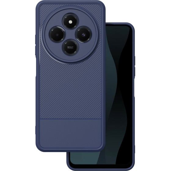 TFO Simple Carbon case for Xiaomi Redmi 14C 4G/ 14C 5G / Redmi A4 / POCO C75 blue
