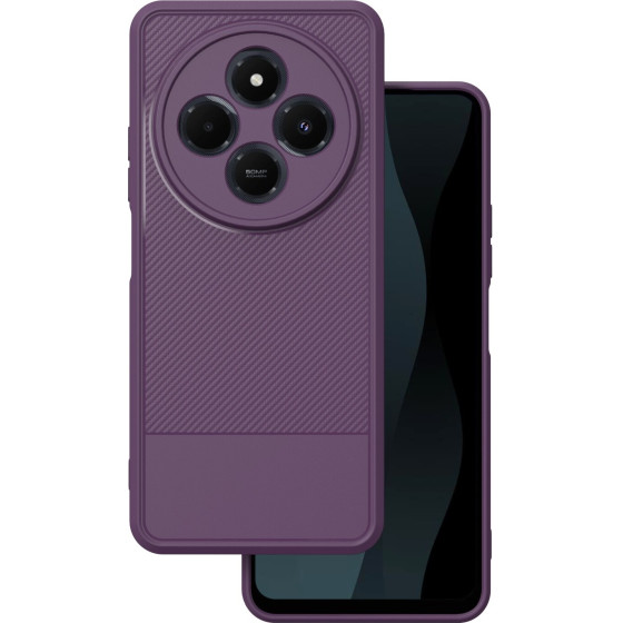 TFO Simple Carbon case for Xiaomi Redmi 14C 4G/ 14C 5G / Redmi A4 / POCO C75 purple