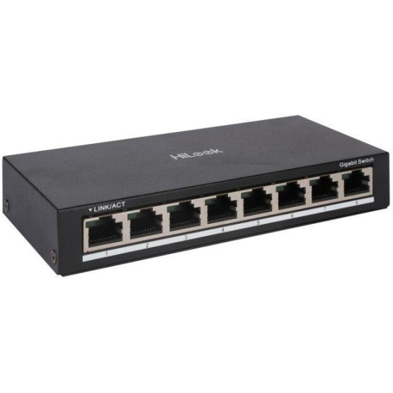 HiLook Powered By Hikvision Switch NS-0508/ 8x port/ 1000 Mbps RJ45 ports/ 1 Gbps/ Kov - (301803066)