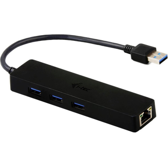 I-Tec Usb Hub ADVANCE/ 3 porty/ Usb 3.0/ Gigabit Ethernet Adapter (RJ45)/ slim/ ����� - (U3GL3SLIM)