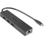 I-Tec Usb Slim HUB/ 3 Porty s Gigabyte Ethernet/ Na Usb 3.1 Type C/ Kompatibilni s Thunderbolt 3/ ����� - (C31GL3SLIM)