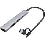 I-Tec USB-A/USB-C Metal HUB/ 1x USB-C 3.1/ 3x Usb 2.0/ Kovovy - (CAHUBMETALMINI4)