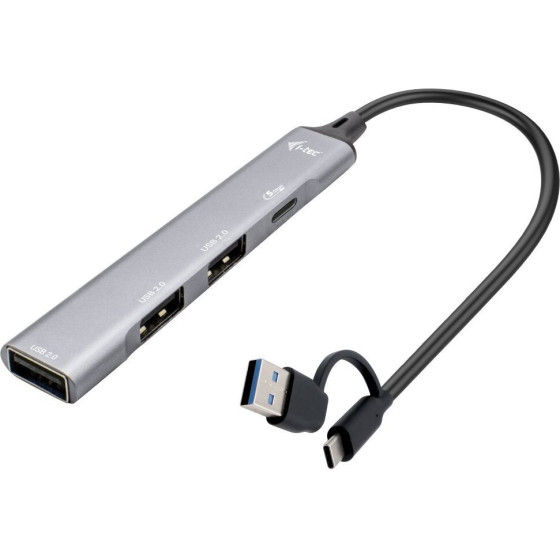 I-Tec USB-A/USB-C Metal HUB/ 1x USB-C 3.1/ 3x Usb 2.0/ Kovovy - (CAHUBMETALMINI4)