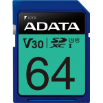 Adata Premier Pro 64GB SDXC/ UHS-I U3 V30S CL10 - (ASDX64GUI3V30S-R)