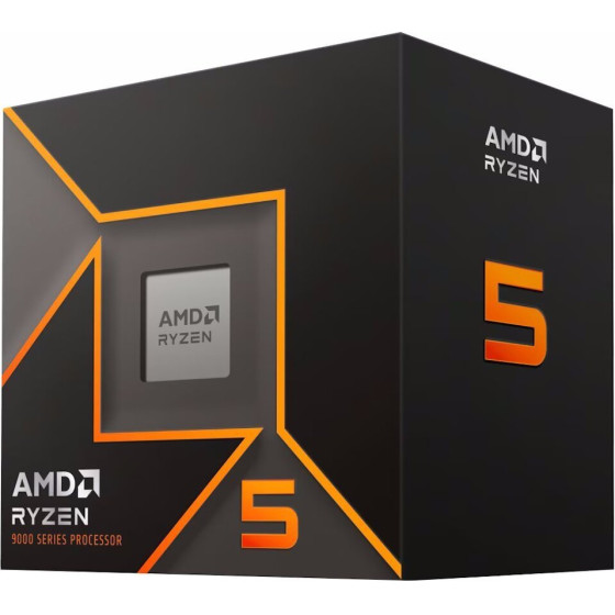AMD Ryzen 5 9600 / Lga AM5 / max. 5,2GHz / 6C/12T / 38MB / 65W Tdp / Box Bez Chladice - (100-100000718BOX)