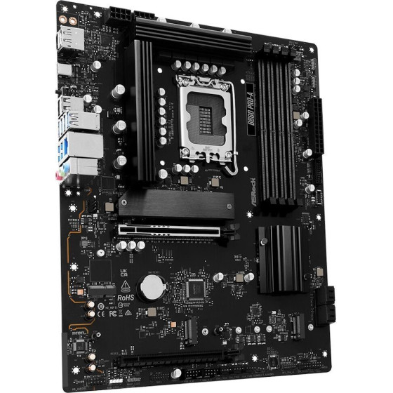 Asrock B860 Pro-A / Intel B860 / LGA1851 / 4x DDR5 / 3x M.2 / Hdmi / Dp / USB-C / Atx - (90-MXBRN-A0UAYZ)