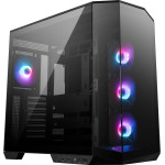 MSI Case Mag Pano 100R Pz Black/ No PSU/ Left And Front glass/ 4x 120 Mm A-Rgb fan/ 1x USB-C/ 1x USB3.2 - (306-7G26R21-HH9)
