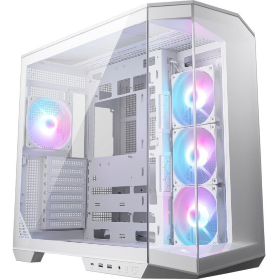 MSI Case Mag Pano 100R Pz White/ No PSU/ Left And Front glass/ 4x 120 Mm A-Rgb fan/ 1x USB-C/ 1x USB3.2 - (306-7G26W22-HH9)