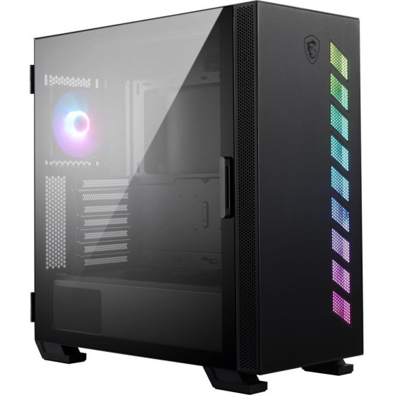 MSI Case Mag Vampiric 300R/ No PSU/ Tempered glass/ 1x 120mm Argb fan/1x USB3.1 Type-C/2x USB3.1/ Black - (306-7G19R21-809)