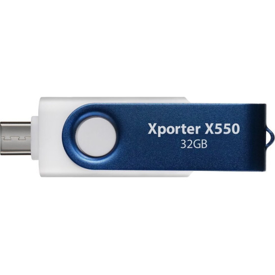 Patriot Xporter X550 32GB / Usb Typ-A + Usb Typ-C / Usb 3.2 Gen 1 / bilo-Modra - (PS32GX550AAD)