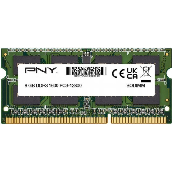 PNY 8GB DDR3 1600MHz / SO-Dimm / CL11 / 1,35V - (SOD8GBN12800/3L-SB)