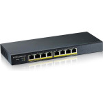 Zyxel GS1900-8HP v3, 8-Port Gbe L2 Poe Smart Switch, 802.3at, desktop, fanless, 70 Watt - (GS1900-8HP-EU0103F)