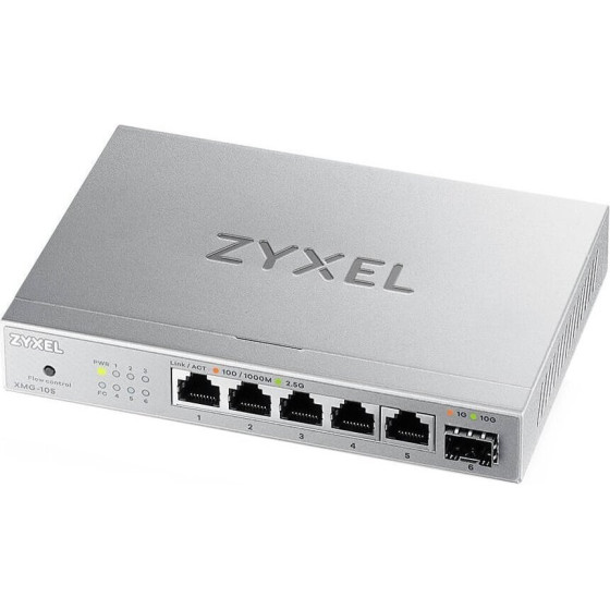 Zyxel XMG-105 5 Ports 2,5G + 1 SFP+ Multigig Unmanaged Desktop Switch - (XMG-105-ZZ0101F)