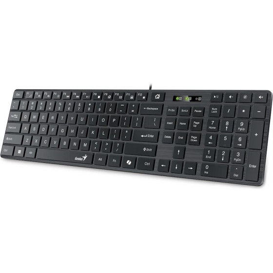 Genius Slimstar 126/ wired/ Copilot/ USB/ black/ CZ+Sk Layout - (31310017426)