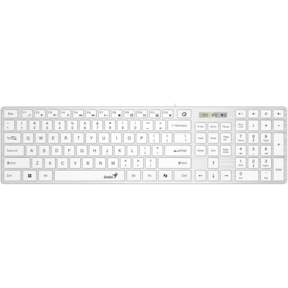 Genius Slimstar 126/ wired/ Copilot/ USB/ white/ CZ+Sk Layout - (31310017427)