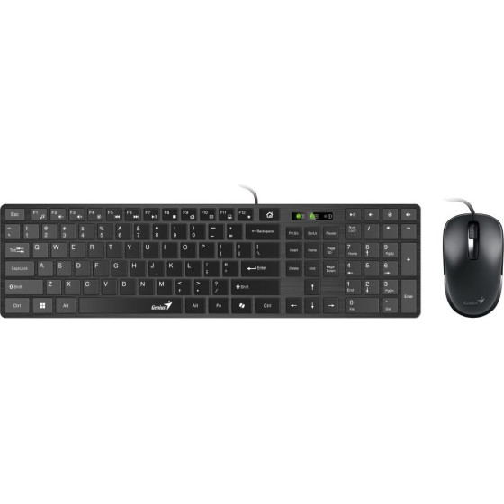 Genius Slimstar C126/ Wired set/ Copilot/ USB/ black/ CZ+Sk Layout - (31330007413)