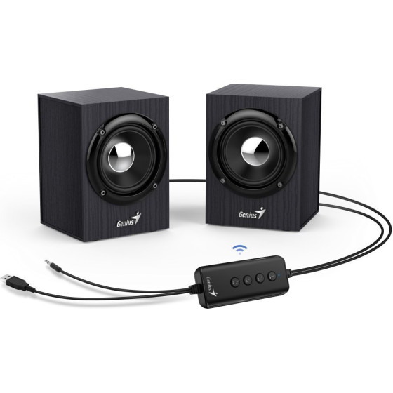 Genius Speakers SP-HF38�BT/ 2.0/ Bluetooth 5.0/ 4W/ wooden/ Colour Black - (31730046400)