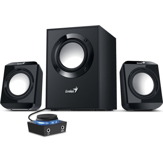Genius Speakers SW-2.1 300 Ver. II/ 2.1/ 10W/ Black Colour - (31730053401)