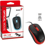 Genius DX-123 Sunshine Red/ wired/ 1200 dpi/ USB/ Blackred - (31010033406)