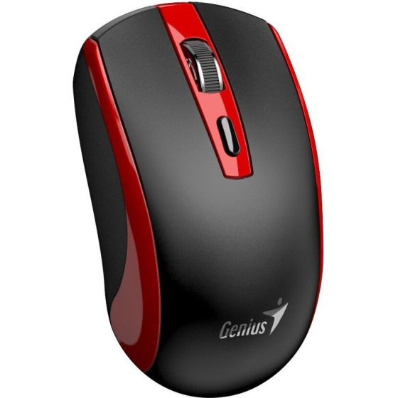 Genius ECO-8150 Red/ 1200 dpi/ wireless/ rechargeable/ Copilot/ 4bUttons - (31030045401)