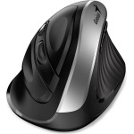 Genius Ergo 8250S Silver Grey/ vertical/ 1600 dpi/ wireless/ 6buttons/ Silent - (31030031401)