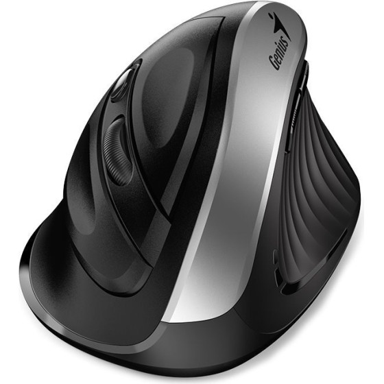 Genius Ergo 8250S Silver Grey/ vertical/ 1600 dpi/ wireless/ 6buttons/ Silent - (31030031401)