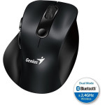 Genius Ergo 9000S Black/ Dual Bluetooth + 2,4GHz/ 2400 dpi/ wireless/ Silent - (31030038400)