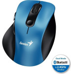 Genius Ergo 9000S Blue/ Dual Bluetooth + 2,4GHz/ 2400 dpi/ wireless/ Silent - (31030038401)