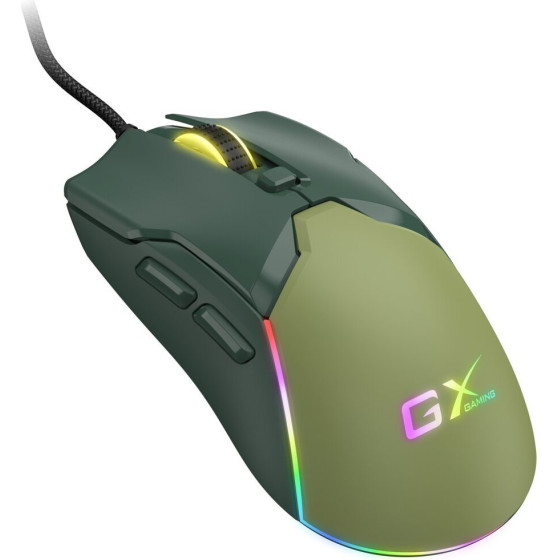 Genius Gx Gaming Scorpion M700 Army Green/ wired/ RGB/ 800-7200 dpi/ USB/ 6bUttons - (31040009401)