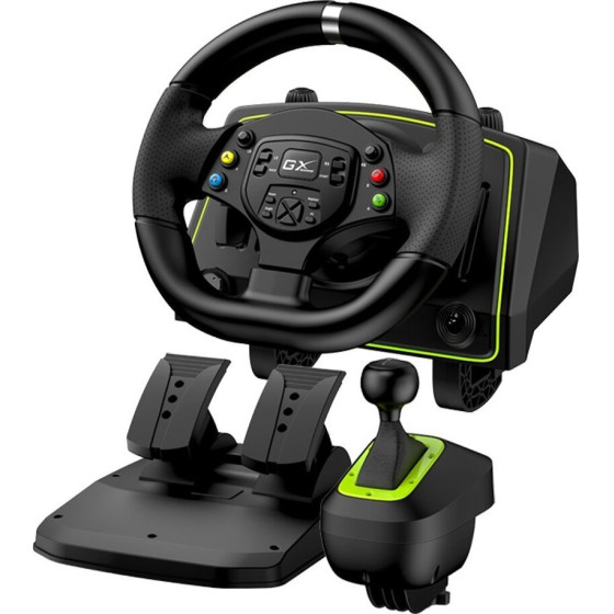 Genius Gx Gaming Wheel Speedmaster X2/ wired/ USB/ 1080� rotation/ vibration/ pedals/ Gear shifter/ For PC,XboX,N And Ps - (31620002400)