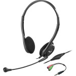 Genius Headset - HS-200C, 2x 3,5 jack, Single Jack Adapter - (31710151104)