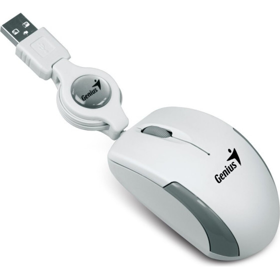 Genius Micro Traveler V2/ dratova/ 1200 dpi/ USB/ Bila - (31010125108)