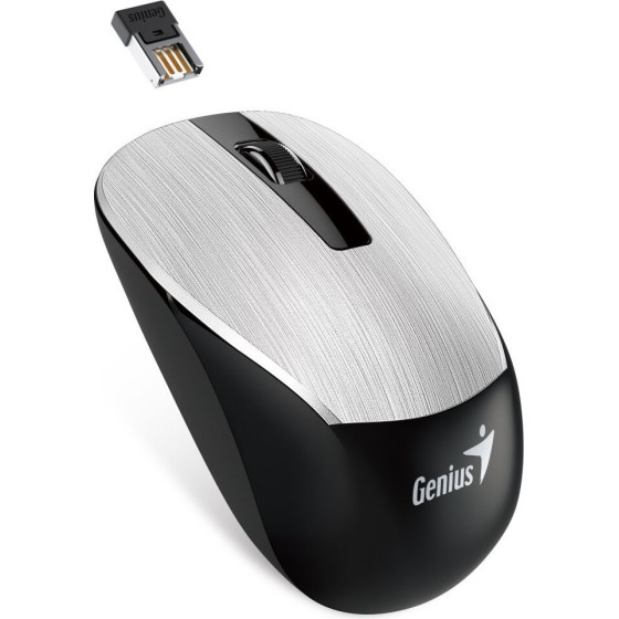 Genius NX-7015/ 1600 dpi/ Blue-Eye senzor/ wireless/ Silver - (31030019404)