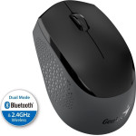 Genius NX-8000S BT/ Dual Bluetooth + 2,4GHz/ 1200 dpi/ wireless/ silent/ Black - (31030034401)